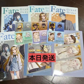 FGO 로손 콜라보 캠페인 클리어 파일 클리어 시트 컴프 세트