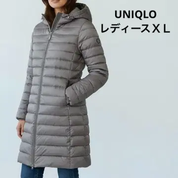 UNIQLO 여성용 XL 울트라 라이트 다운 미들 다운 코트