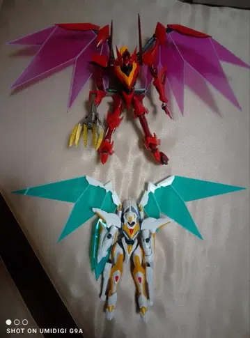 조립 완료 HG 1/35 랜슬롯 알비온 홍련 성천팔극식 프라모델