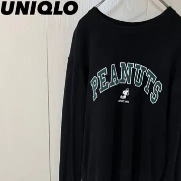 유니클로 스누피 트레이닝복 블랙