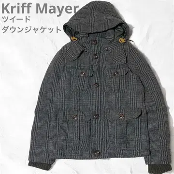 새상품급 KRIFF MAYER 클리프 메이어 트위드 다운 자켓