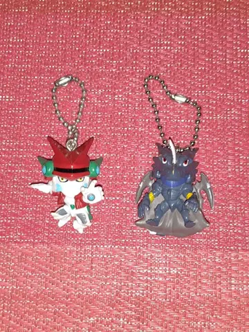 앱몬스터즈 레이드라몬 도가치몬 키링 2개 세트