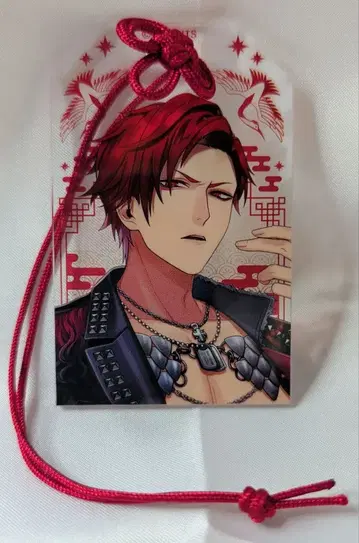 브라스 타 흑요 부적 키링