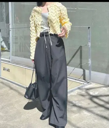 mystic 커브 슬랙스 팬츠 차콜