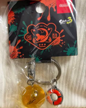 스플래툰 금 이크라 키링 SALMON RUN Splatoon3