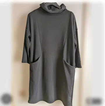 조리펨 안쪽 샤기 팔분 소매 원피스