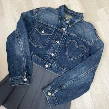 ZARA 자라 G 하트 데님 자켓 S