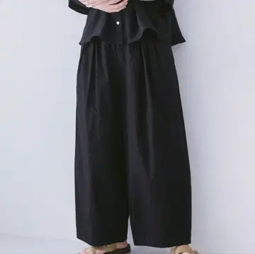 [나츄란]&yarn 앤드얀 턱 와이드 팬츠