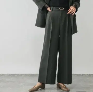 GLOBAL WORK 관리 라쿠라쿠 와이드 팬츠