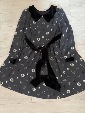 Q-pot Mad Sweets 원피스 블랙 [ 기장 수선함 ]