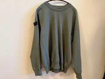 BRIEFING 카키 크루넥 스웨터