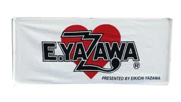 야자와 에이요시 페이스 타월 54 (로고 하트) 화이트 블랙 레드