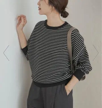 새상품 도어즈 턱 플라이 롱 슬리브 T셔츠 BLK x NAT