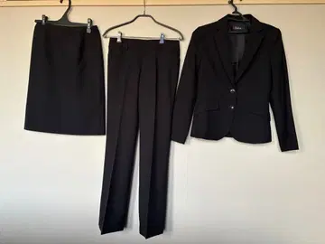 블랙 비즈니스 정장 세트 ( 자켓, 팬츠, 스커트 )