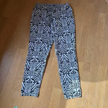 H&M 기하학 패턴 팬츠 허리밴딩 룸팬츠