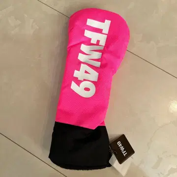 TFW49 유틸리티용 골프헤드커버 핑크 택 포함 미사용 새상품