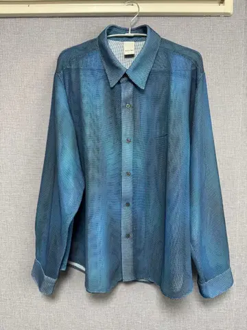 Casper John 긴팔 셔츠 메쉬 블루 계열