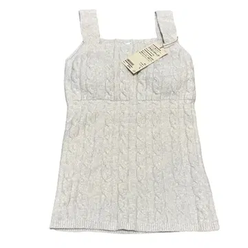 무인양품 코튼 혼방 복슬복슬 니트 브라 탱크탑 아이보리 L 사이즈