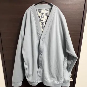 그라니프 자수 버튼 가디건 블루