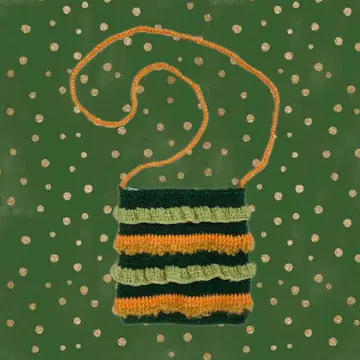 그린 햇살 포켓 미니백