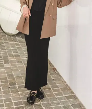 새상품 미착용 NOBLE 명품 리브 니트 타이트 스커트