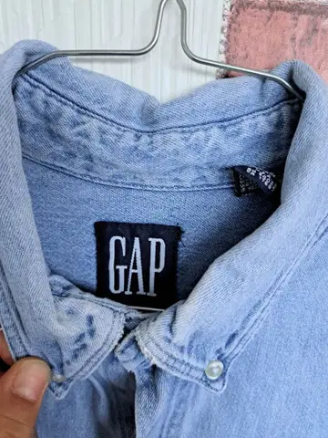GAP 데님 셔츠 긴팔 100% 코튼 USA