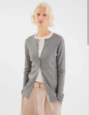 STUNNING LURE r 야크 코튼 립 가디건