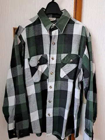 FIVE BROTHER 체크 무늬 긴팔 플란넬 셔츠