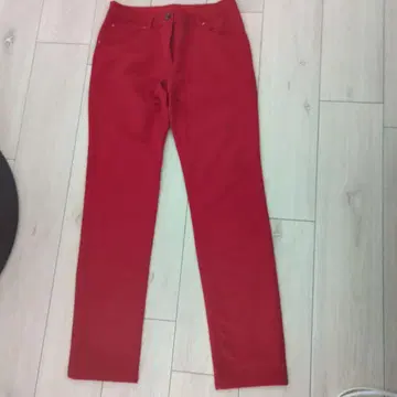 SRIXON byDESCENTE 여성용 레드 스트레이트 골프 팬츠