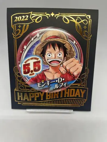 ONE PIECE 벌스데이 캔뱃지 루피 2022 ver