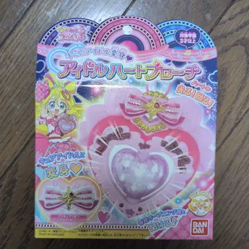 BANDAI 아이돌 하트 브로치 빛나는 기능 포함