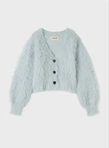 THETOE 샤기 가디건 Eltz light blue