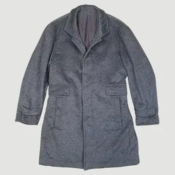 캘빈클라인 실크 혼방 체스터 코트 그레이 M 사이즈