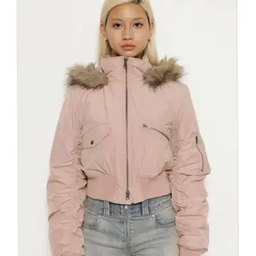 LAGUA GEM HOOD COMPACT MILITARY 핑크 아우터