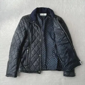 VANQUISH 뱅퀴시 가죽 자켓 라이더스 퀼팅