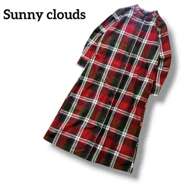 Sunny clouds 써니클라우드 유쾌한 빨간 체크 원피스 L