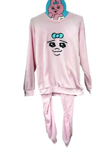 빤쮸토끼 보아 플리스 벨로아 상하의 세트 파자마 LL