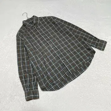 EK3890 [골든 베어] 셔츠 [L] 깅엄 체크 버튼 다운 남성용