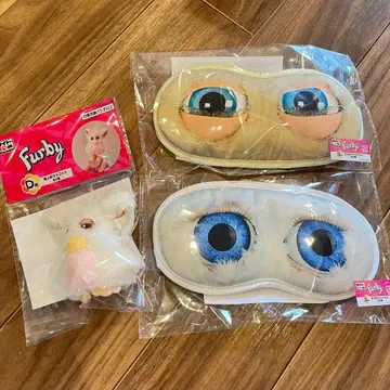 Furby 1등 복권 손가락 인형 마스코트 안대 세트