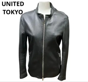 UNITED TOKYO 싱글 라이더 / 블랙 / 양가죽 스탠드 카라