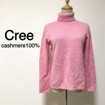 [ 캐시미어 100% ] Cree 핑크 컬러 니트