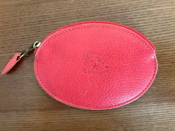 일비종떼 IL BISONTE 코인 케이스 가죽 레드