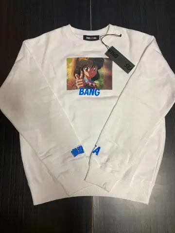 레어 wind and sea 유유백서 콜라보 맨투맨 화이트 택 포함