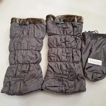 Poodleg 브라운 레그 워머 수납 봉투 포함