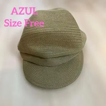 베이지 스트라이프 헌팅 캡 모자