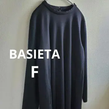 아시나요? BASIETA 바시타 일본제 모 100% 블랙 원피스 F
