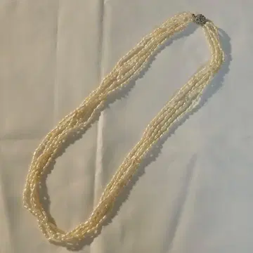 담수 진주 5중 목걸이 | 약 37.88g