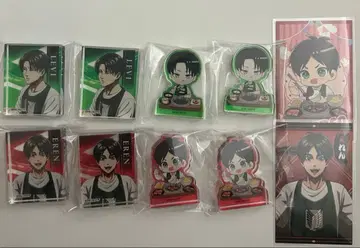 진격의 거인 리바이 엘렌 아크릴 블록 쥬쥬카르비 특전