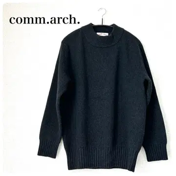 comm.arch. 코무아치 두꺼운 원단 스웨터 블랙 사이즈 3 (M)