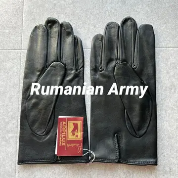 데드스탁 루마니아군 가죽 장갑 블랙 천연 가죽 희귀 레어